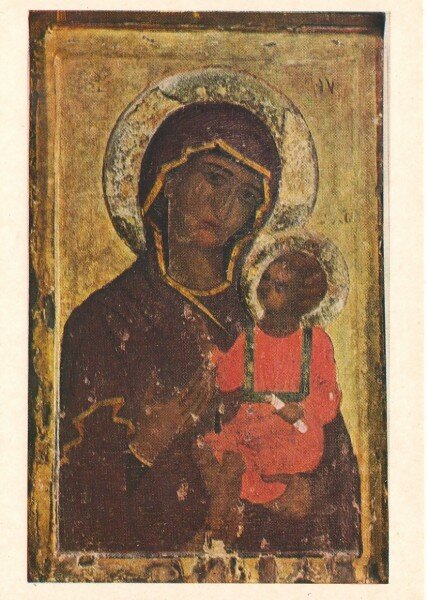 Двухсторонняя икона «Богоматерь с младенцем». XIV век (Никозия. Собрание Фанеромени)